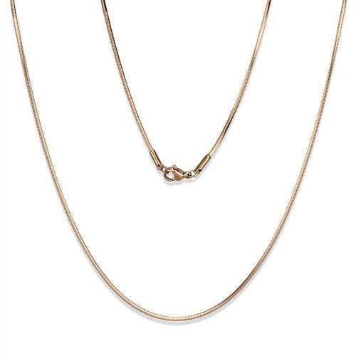 JCE2435R IP Rose Gold(Ion Plating) Stainless Steel Chain with No Stone